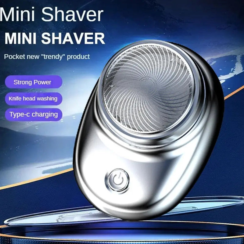 Mini barbeador shaver elétrico portátil sem fio