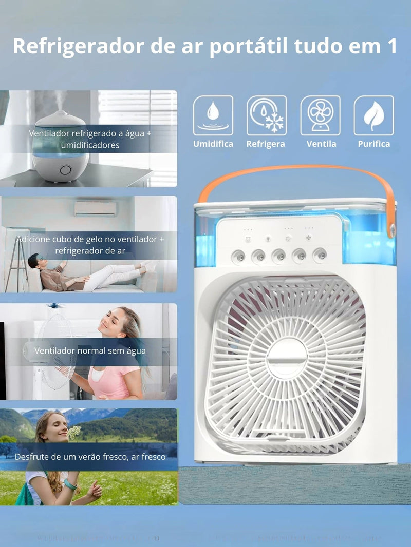 Mini Ventilador Refrigerador de Ar