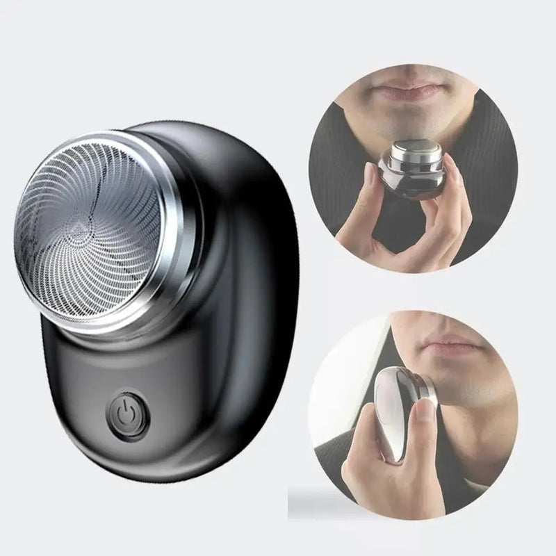 Mini barbeador shaver elétrico portátil sem fio